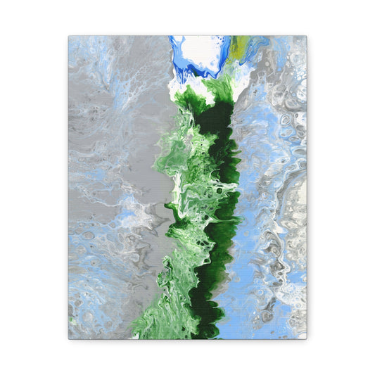 Canvas Wall Art: Switzerland's Oberland, Modern Abstract Matte Canvas Print