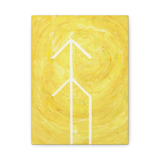 Canvas Wall Art: "Hope" Bind Rune Canvas Art | Modern Abstract Artwork