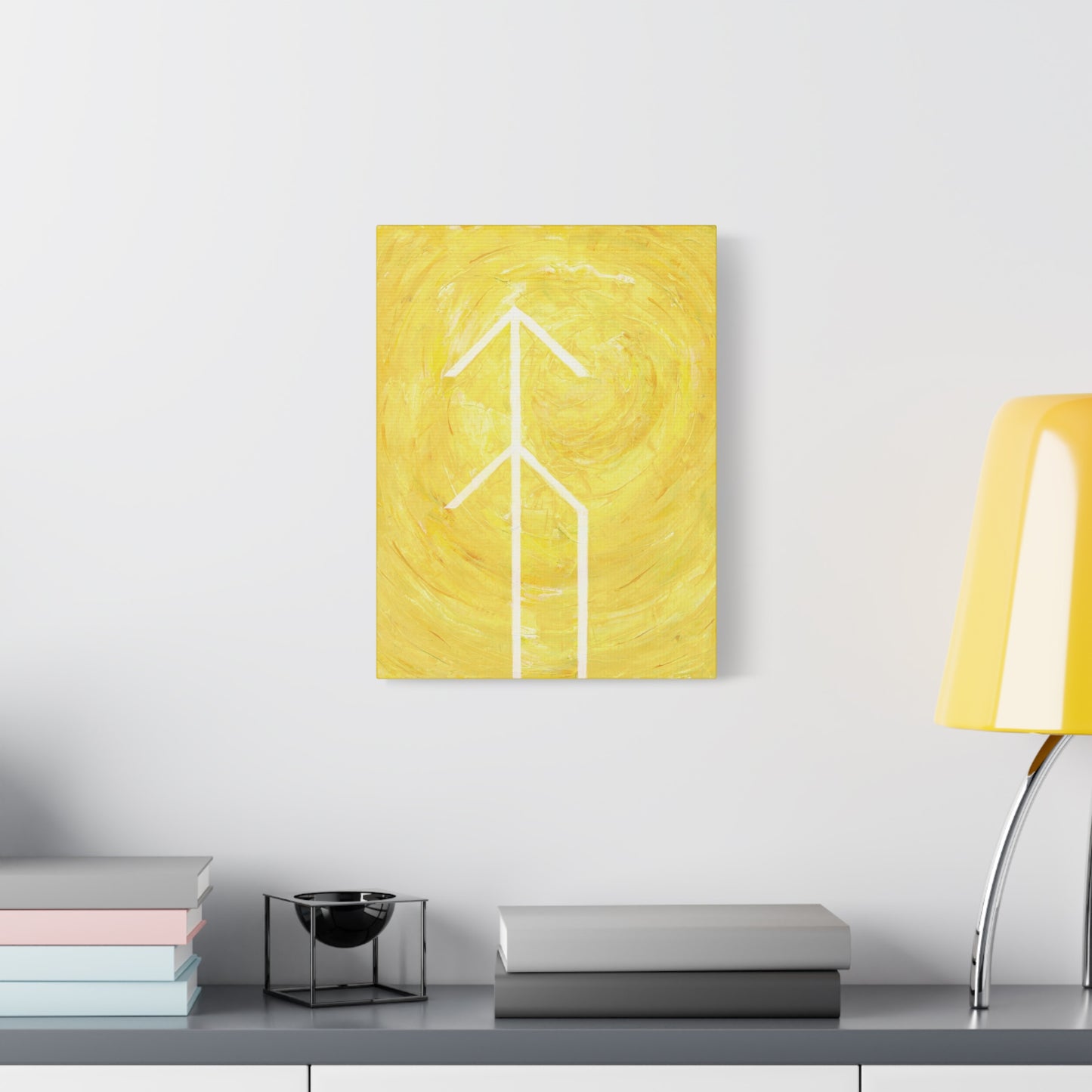 Canvas Wall Art: "Hope" Bind Rune Canvas Art | Modern Abstract Artwork