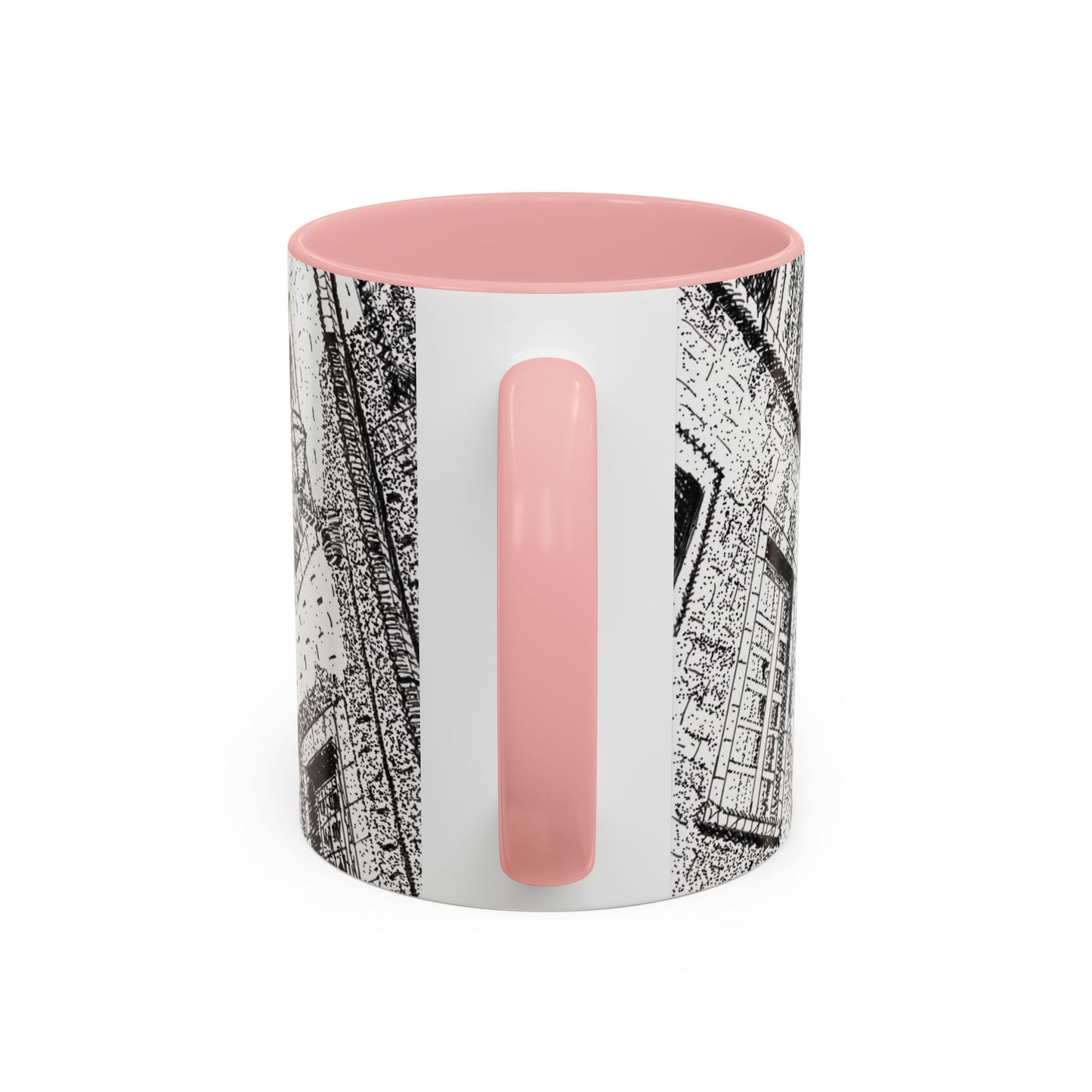 Ceramic Mug: Le Château Frontenac - Quebec City, CA - Architectural Illustration - Accent Coffee Mug (11/15 oz)