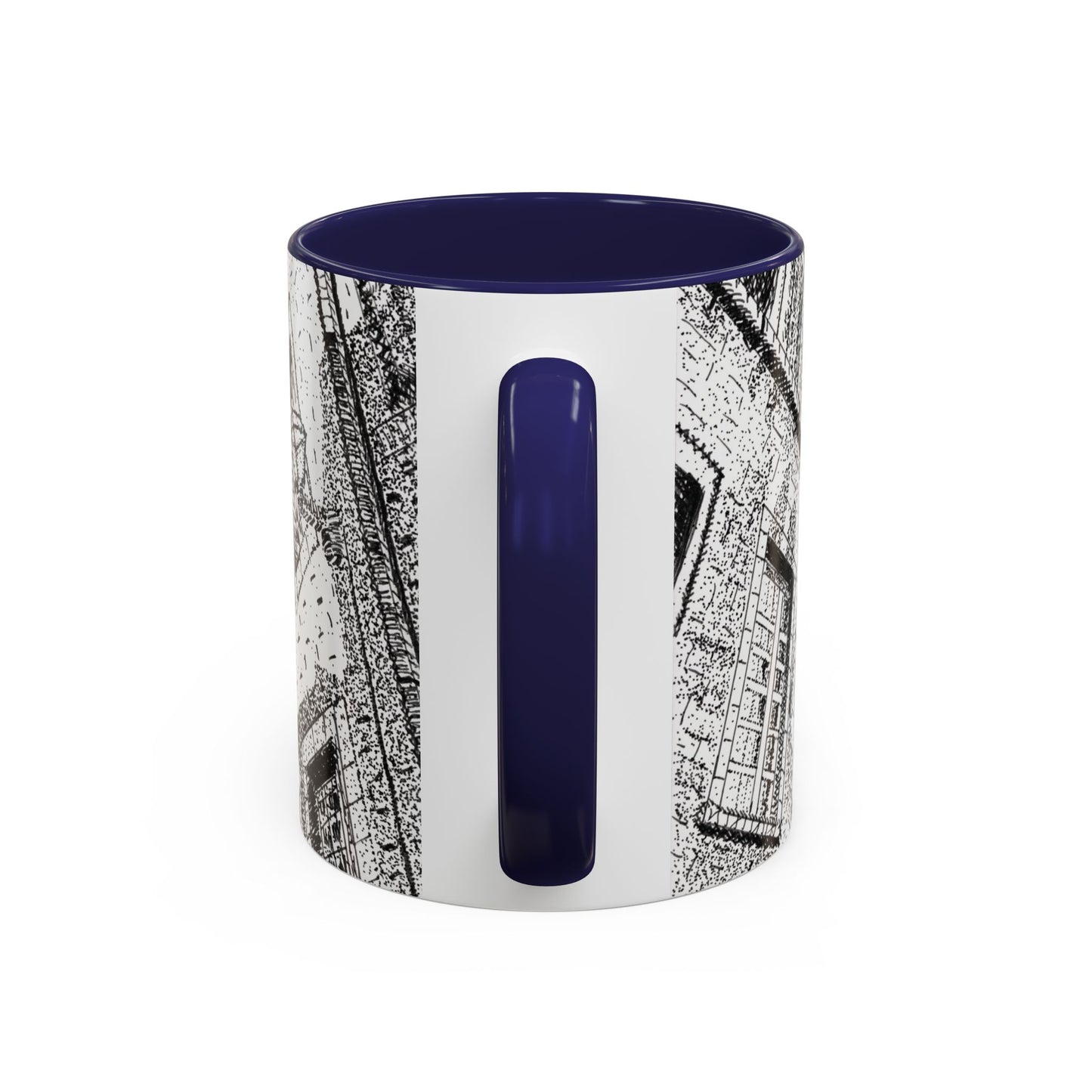 Ceramic Mug: Le Château Frontenac - Quebec City, CA - Architectural Illustration - Accent Coffee Mug (11/15 oz)