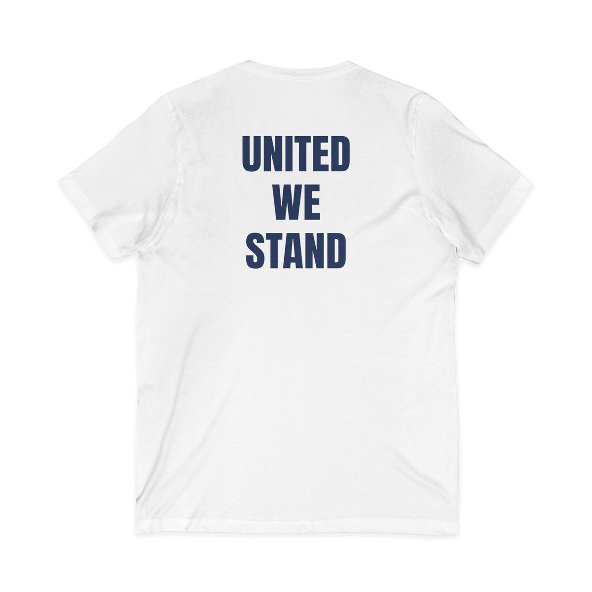 US Flag is also Blue, Unisex Jersey Short Sleeve, V-Neck Tee
