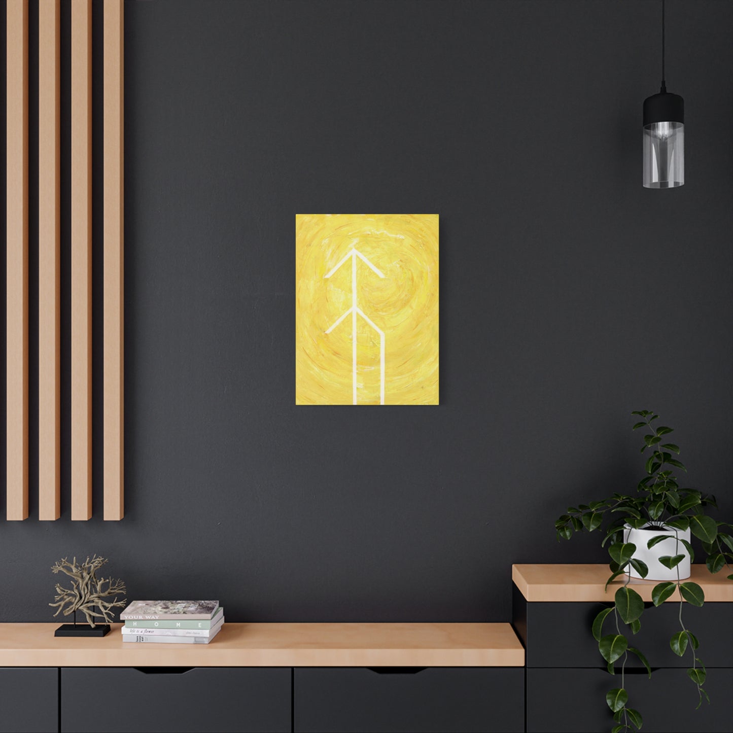 Canvas Wall Art: "Hope" Bind Rune Canvas Art | Modern Abstract Artwork