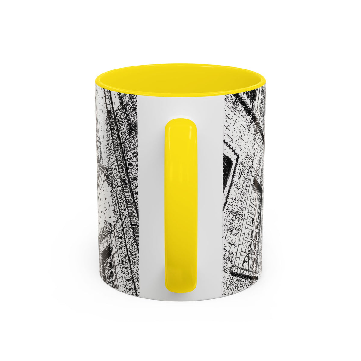 Ceramic Mug: Le Château Frontenac - Quebec City, CA - Architectural Illustration - Accent Coffee Mug (11/15 oz)