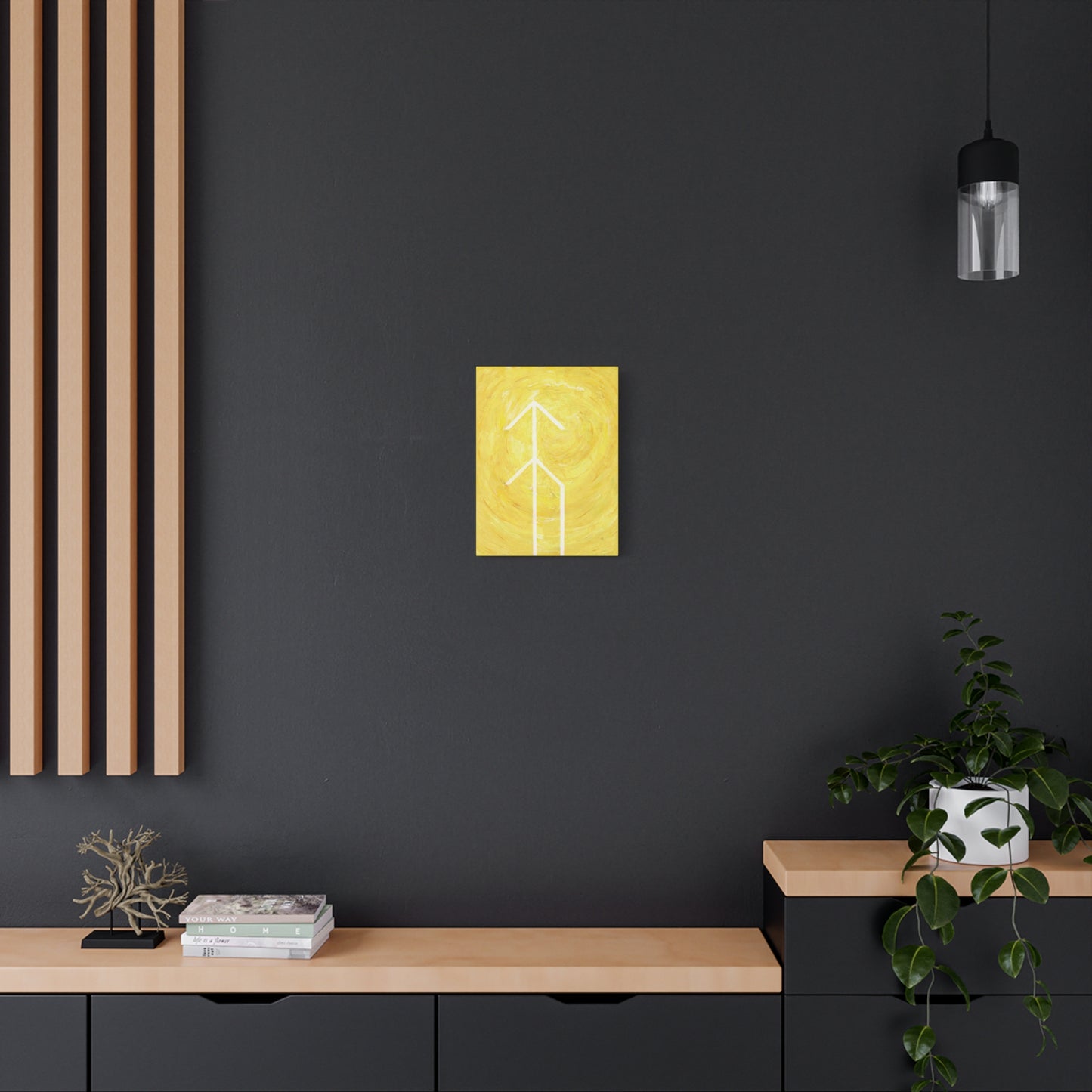 Canvas Wall Art: "Hope" Bind Rune Canvas Art | Modern Abstract Artwork