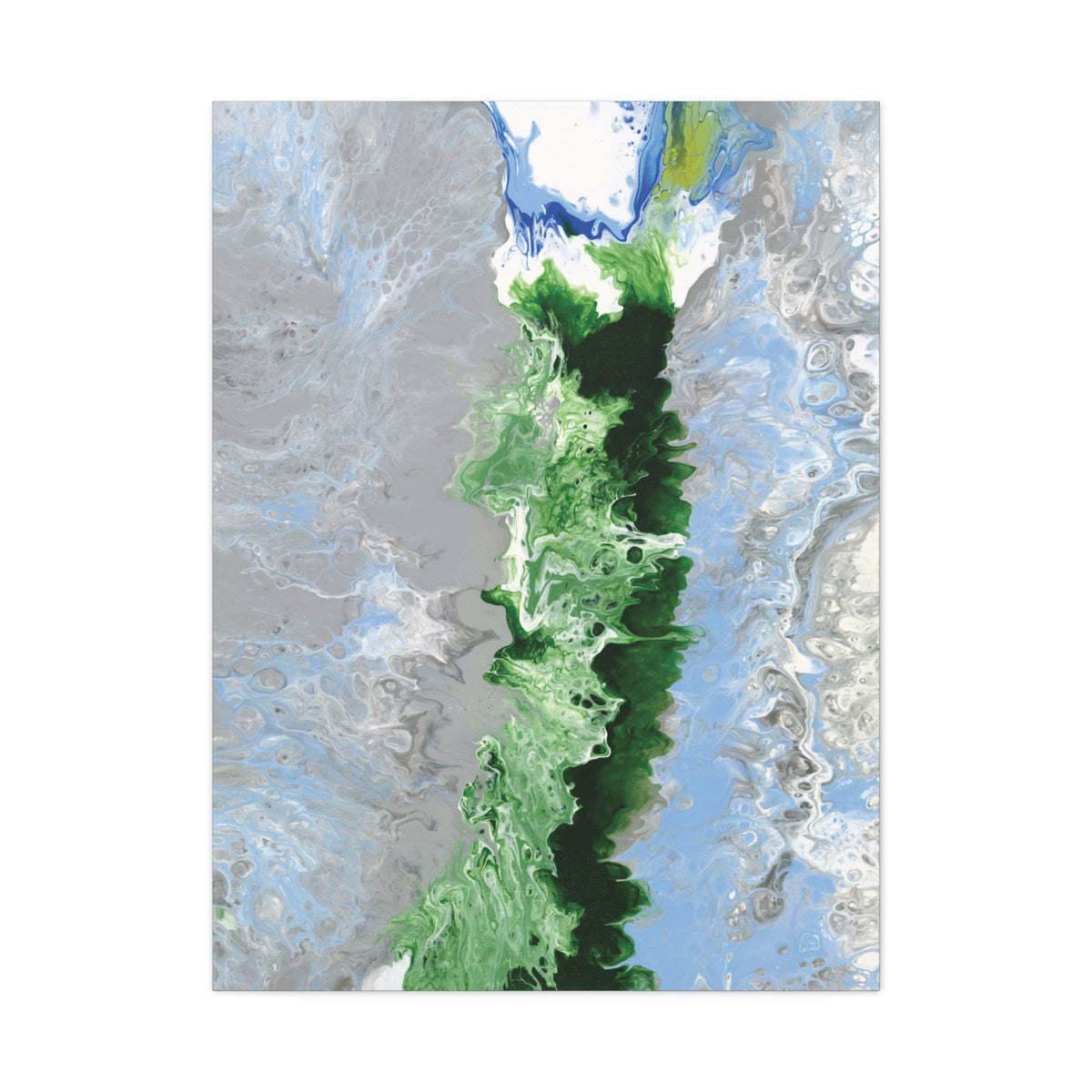 Canvas Wall Art: Switzerland's Oberland, Modern Abstract Matte Canvas Print