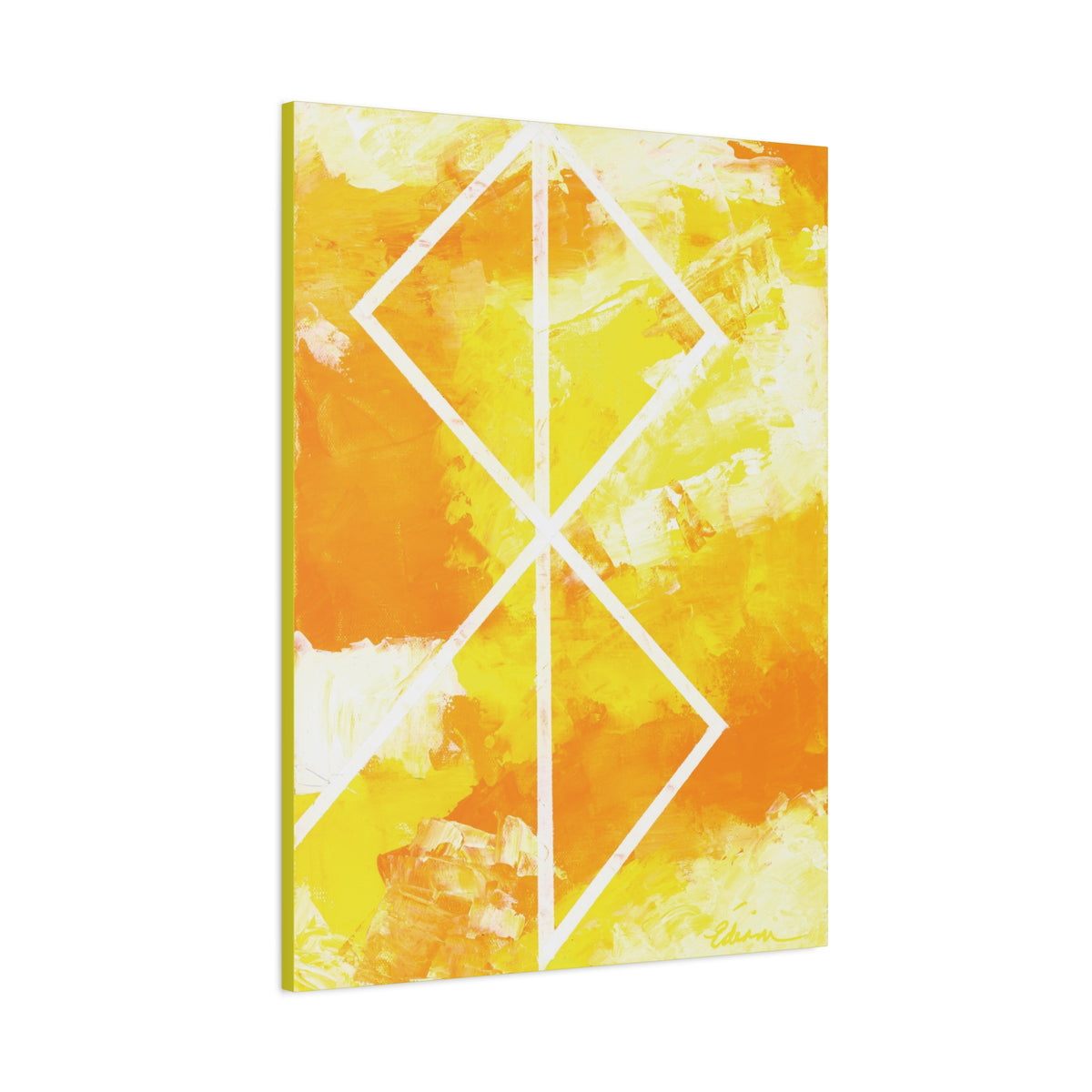 Canvas Wall Art: Peace Bind Rune Canvas Wall Art | Modern Abstract Artwork