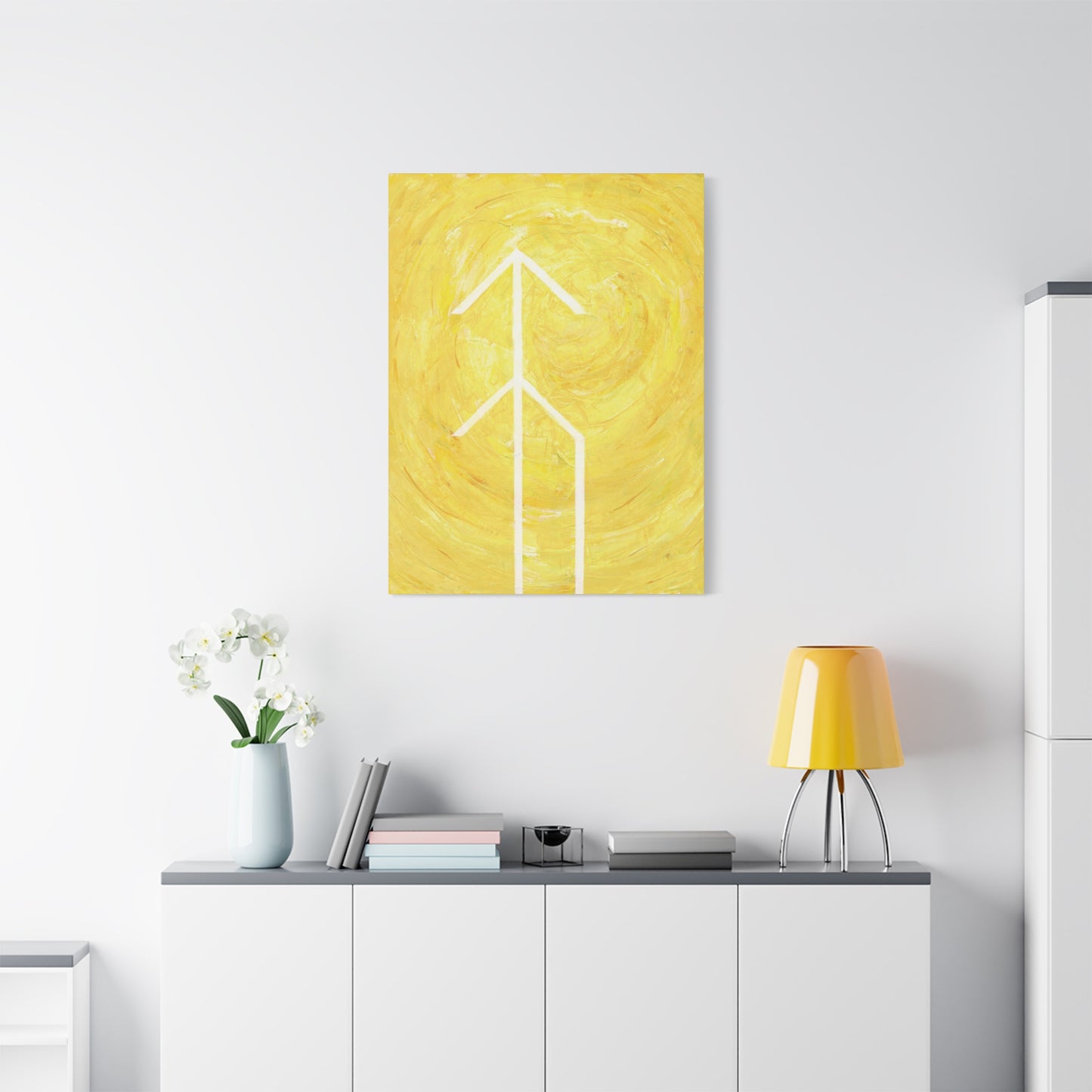 Canvas Wall Art: "Hope" Bind Rune Canvas Art | Modern Abstract Artwork