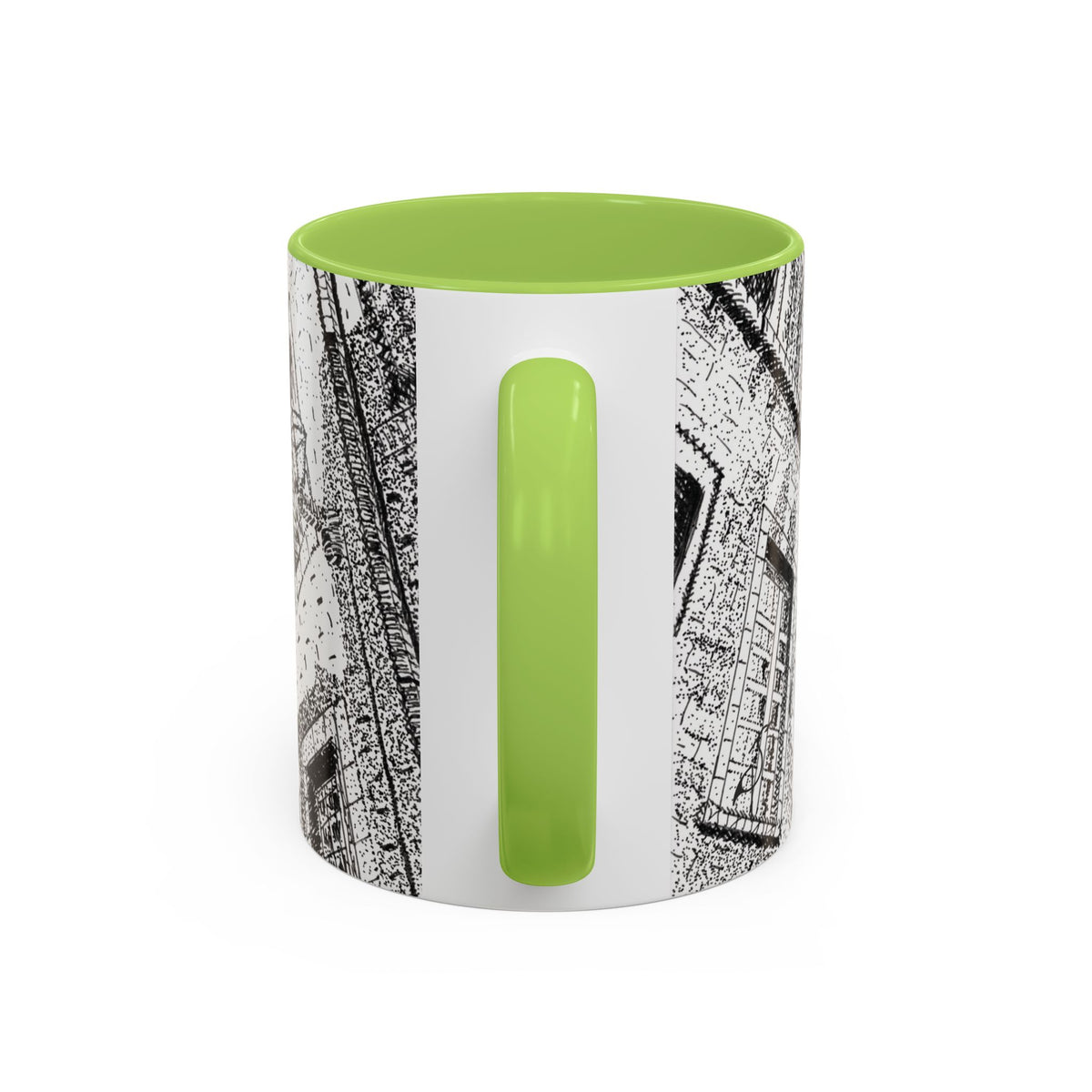 Ceramic Mug: Le Château Frontenac - Quebec City, CA - Architectural Illustration - Accent Coffee Mug (11/15 oz)