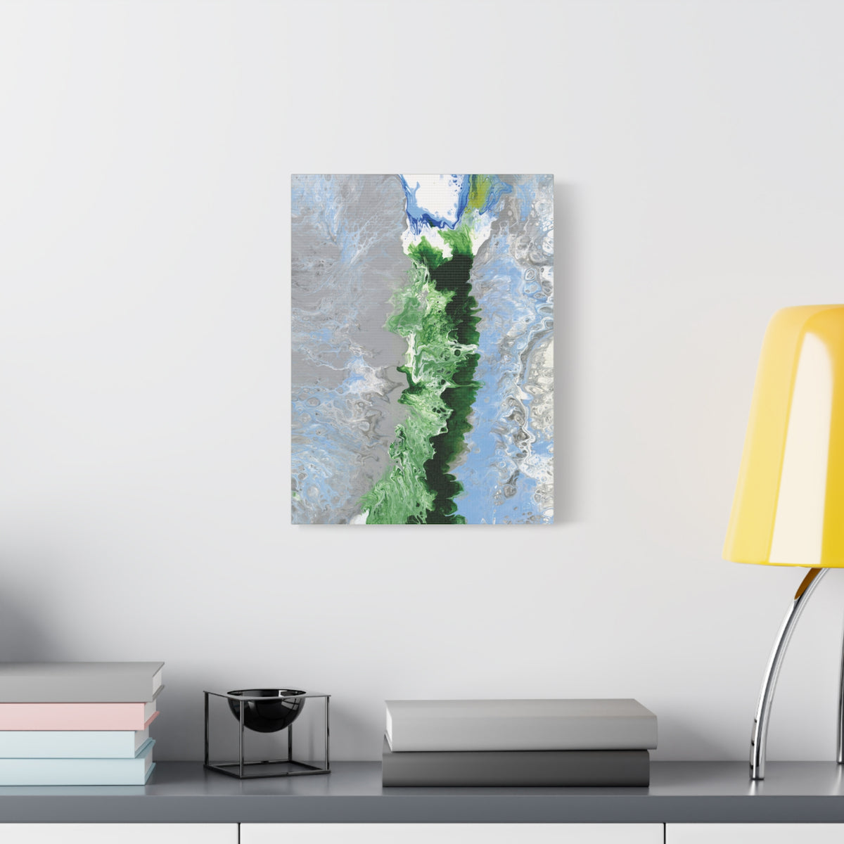 Canvas Wall Art: Switzerland's Oberland, Modern Abstract Matte Canvas Print