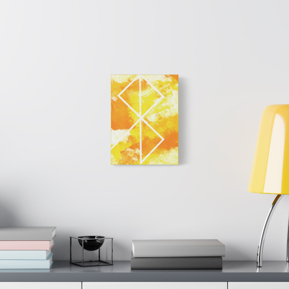 Canvas Wall Art: Peace Bind Rune Canvas Wall Art | Modern Abstract Artwork