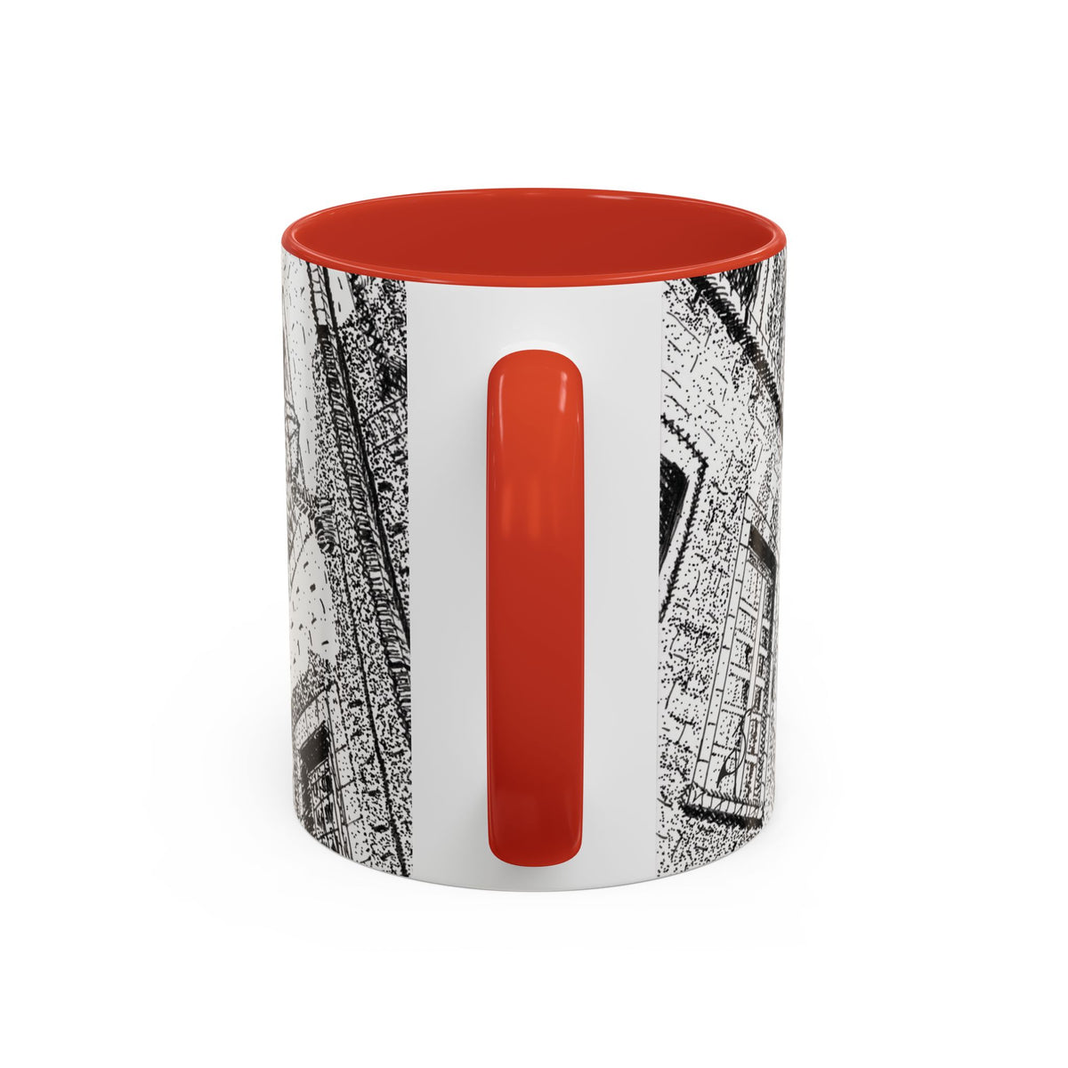 Ceramic Mug: Le Château Frontenac - Quebec City, CA - Architectural Illustration - Accent Coffee Mug (11/15 oz)