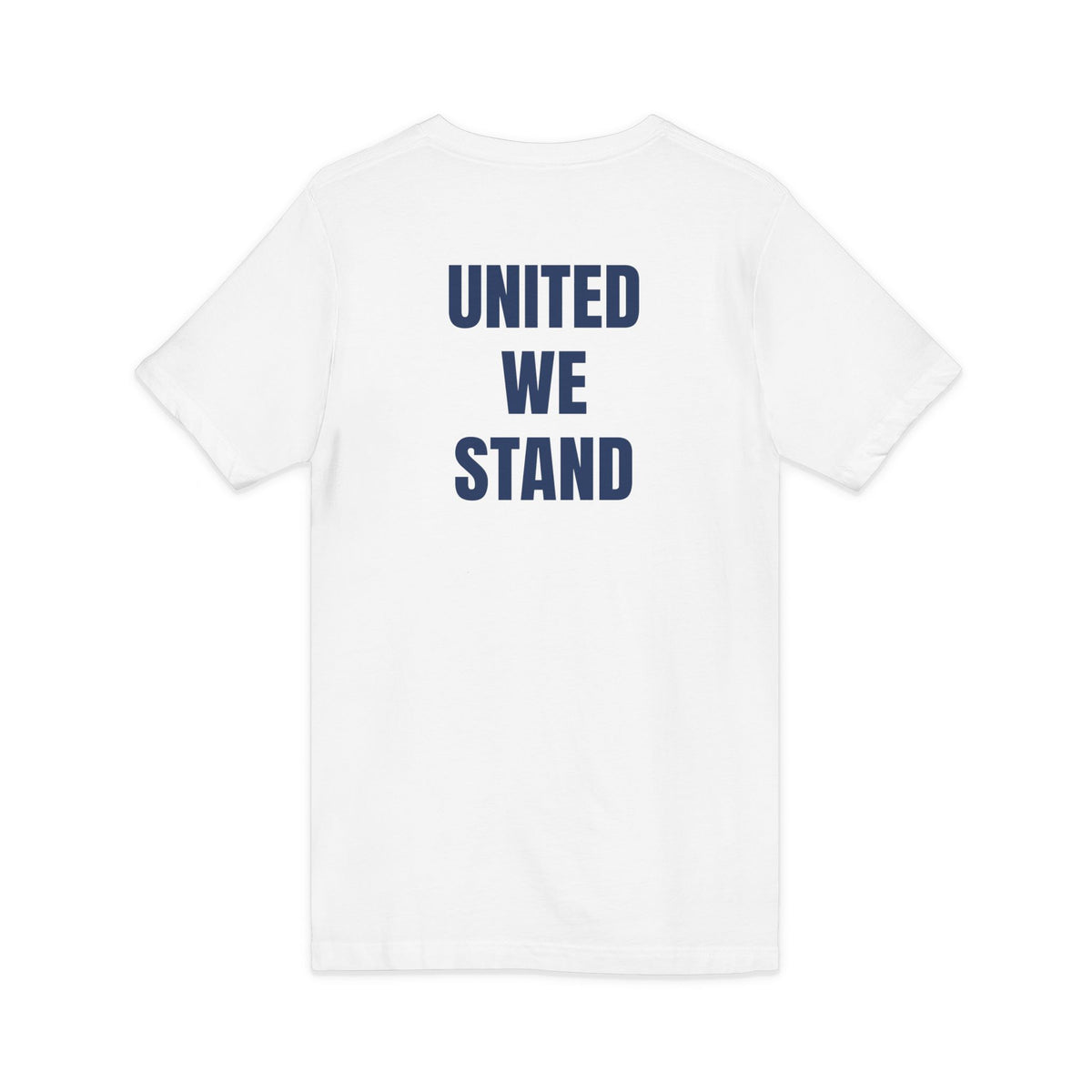 US Flag is also Blue, Unisex Jersey Short Sleeve, V-Neck Tee