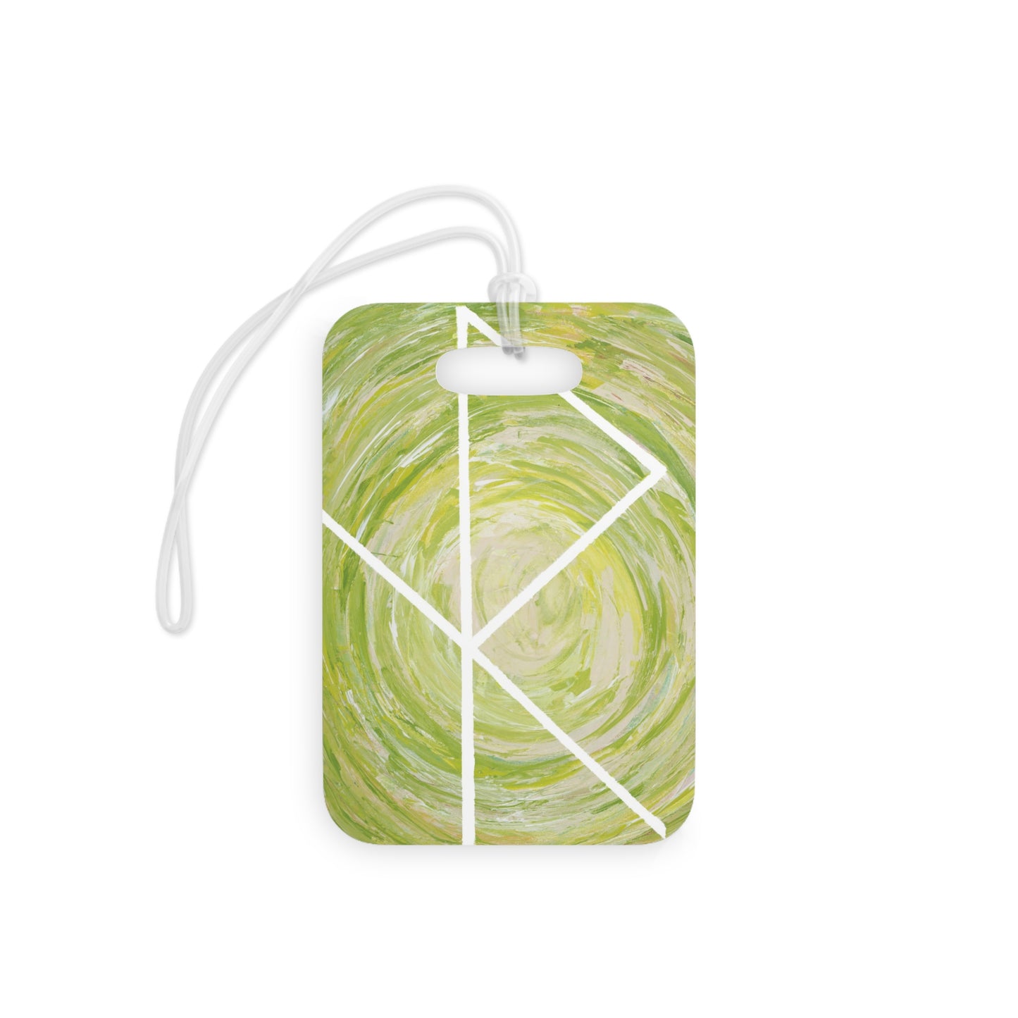 "Safe Travels" Luggage Tag —  Personalized Bag Identifier with Safe travel bind rune symbol