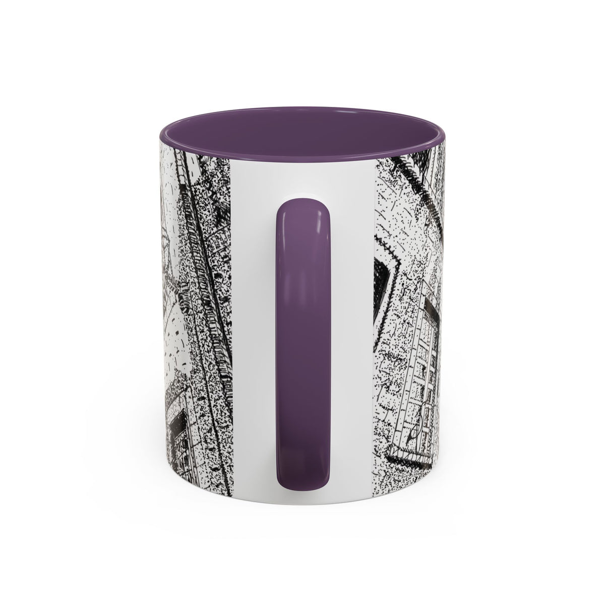 Ceramic Mug: Le Château Frontenac - Quebec City, CA - Architectural Illustration - Accent Coffee Mug (11/15 oz)
