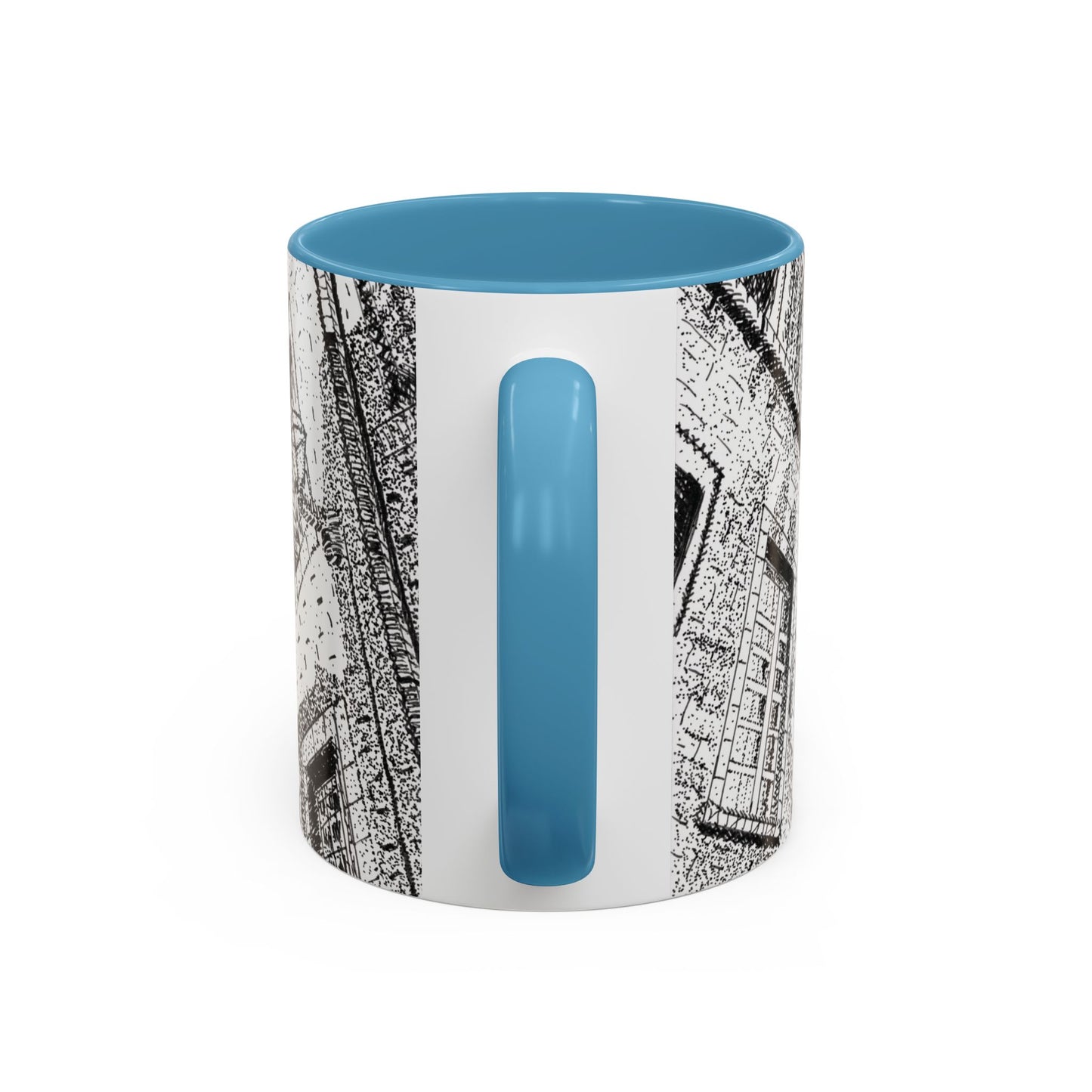 Ceramic Mug: Le Château Frontenac - Quebec City, CA - Architectural Illustration - Accent Coffee Mug (11/15 oz)