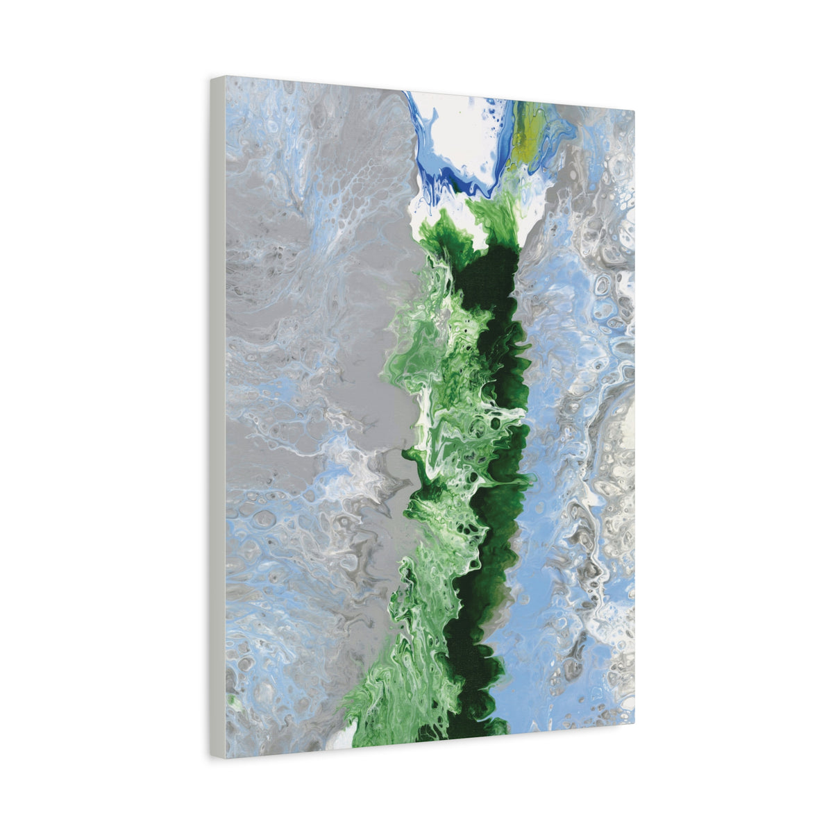 Canvas Wall Art: Switzerland's Oberland, Modern Abstract Matte Canvas Print