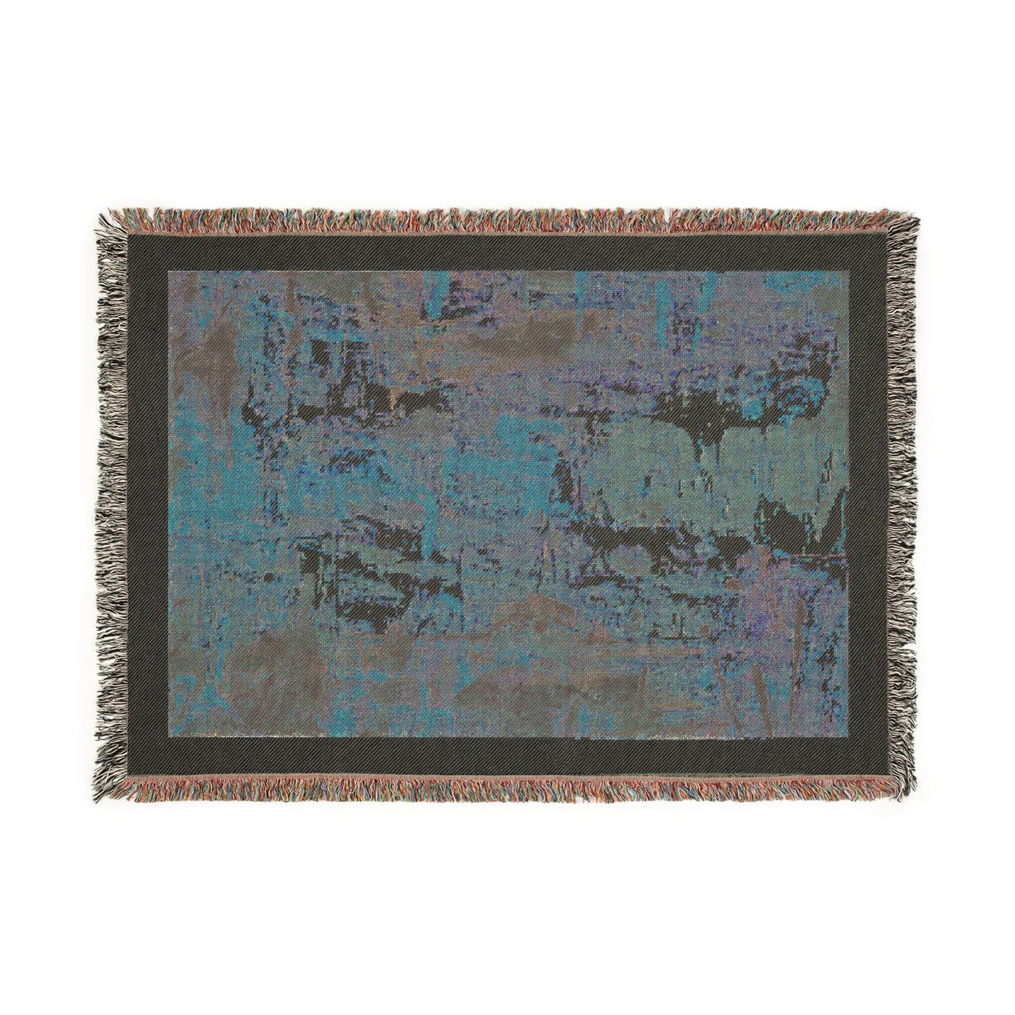 Marrakesh Abstract Woven Blanket — Throw for Living Room Decor