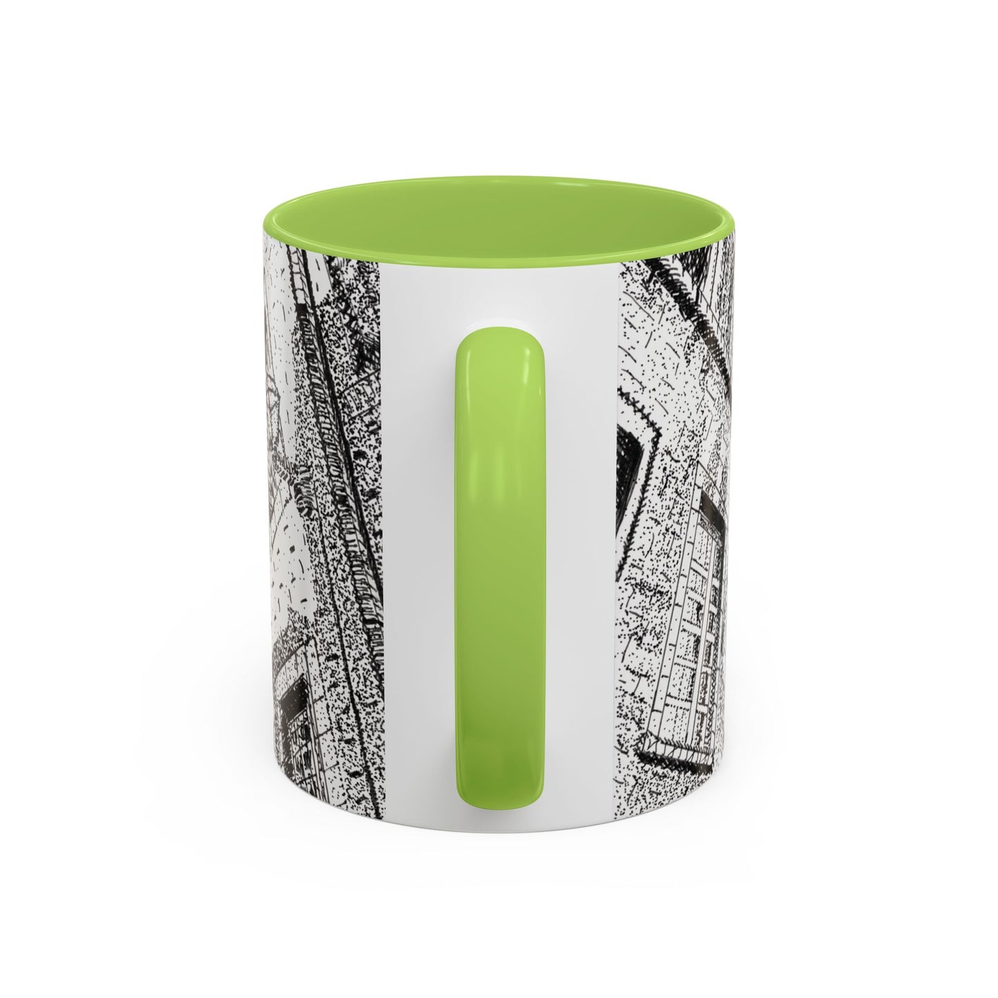 Ceramic Mug: Le Château Frontenac - Quebec City, CA - Architectural Illustration - Accent Coffee Mug (11/15 oz)