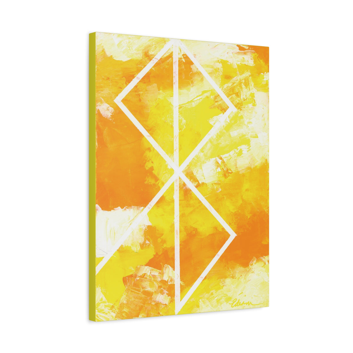 Canvas Wall Art: Peace Bind Rune Canvas Wall Art | Modern Abstract Artwork