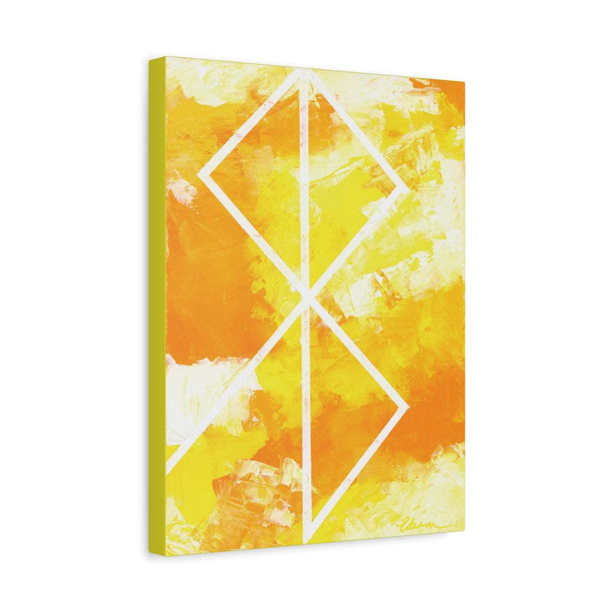 Canvas Wall Art: Peace Bind Rune Canvas Wall Art | Modern Abstract Artwork