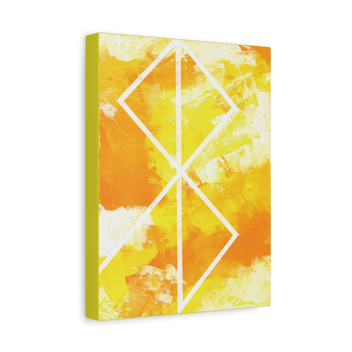 Canvas Wall Art: Peace Bind Rune Canvas Wall Art | Modern Abstract Artwork