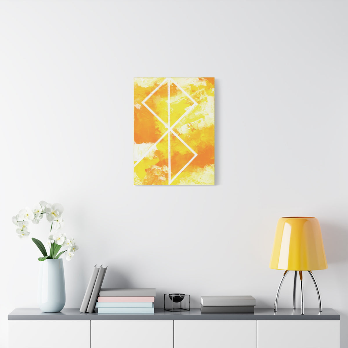 Canvas Wall Art: Peace Bind Rune Canvas Wall Art | Modern Abstract Artwork