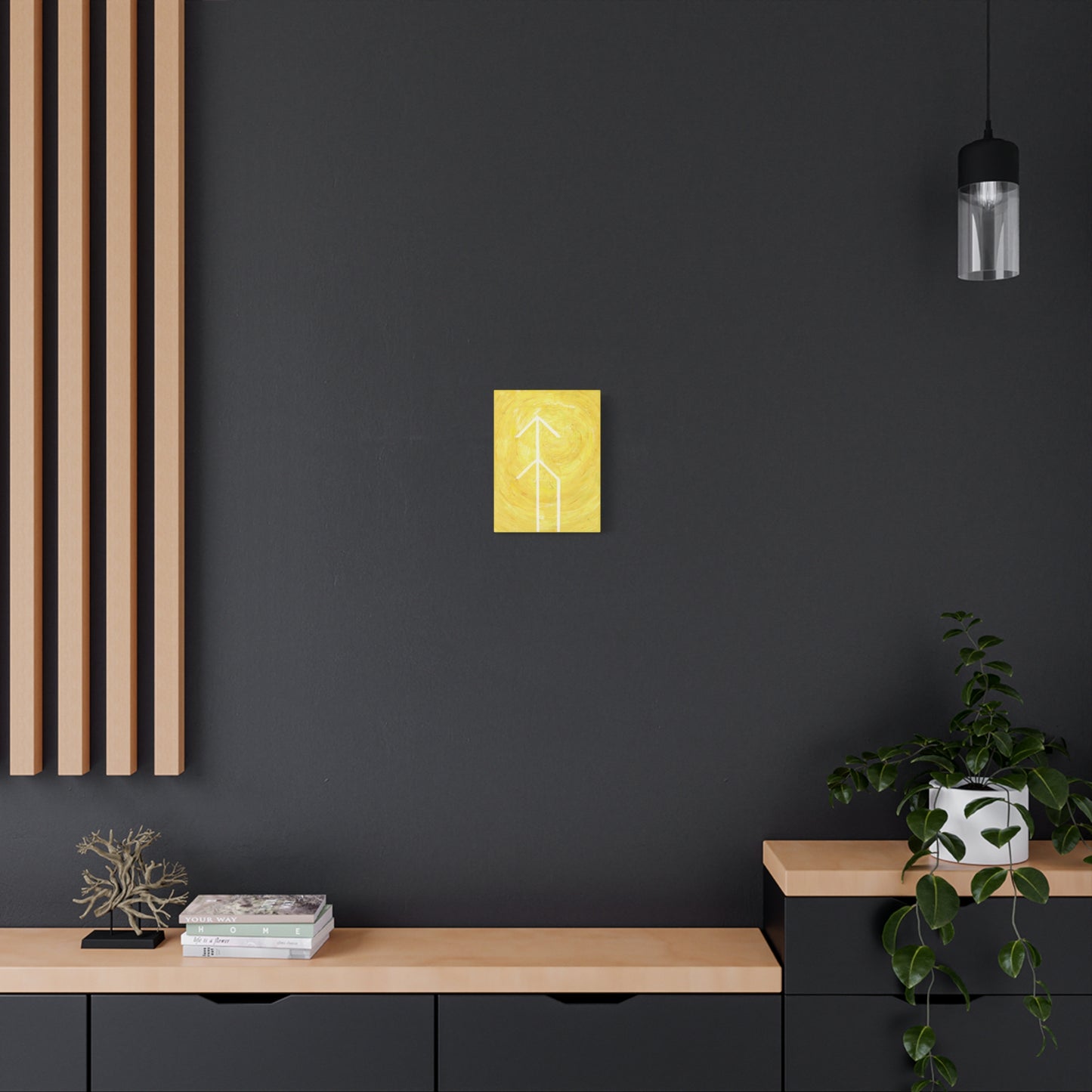 Canvas Wall Art: "Hope" Bind Rune Canvas Art | Modern Abstract Artwork