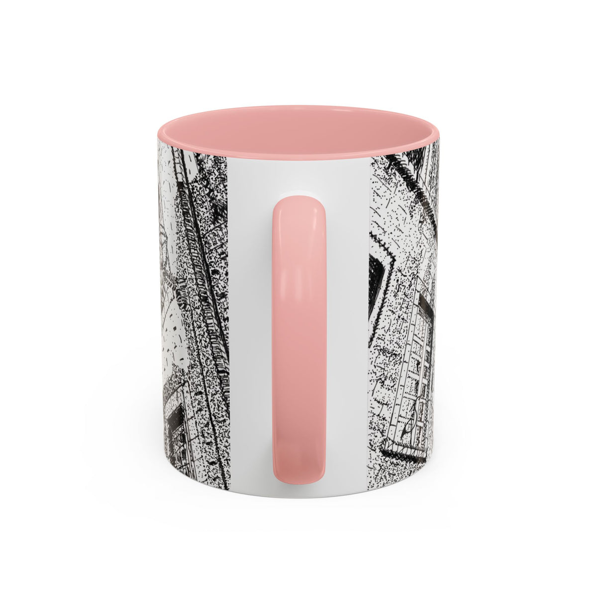 Ceramic Mug: Le Château Frontenac - Quebec City, CA - Architectural Illustration - Accent Coffee Mug (11/15 oz)