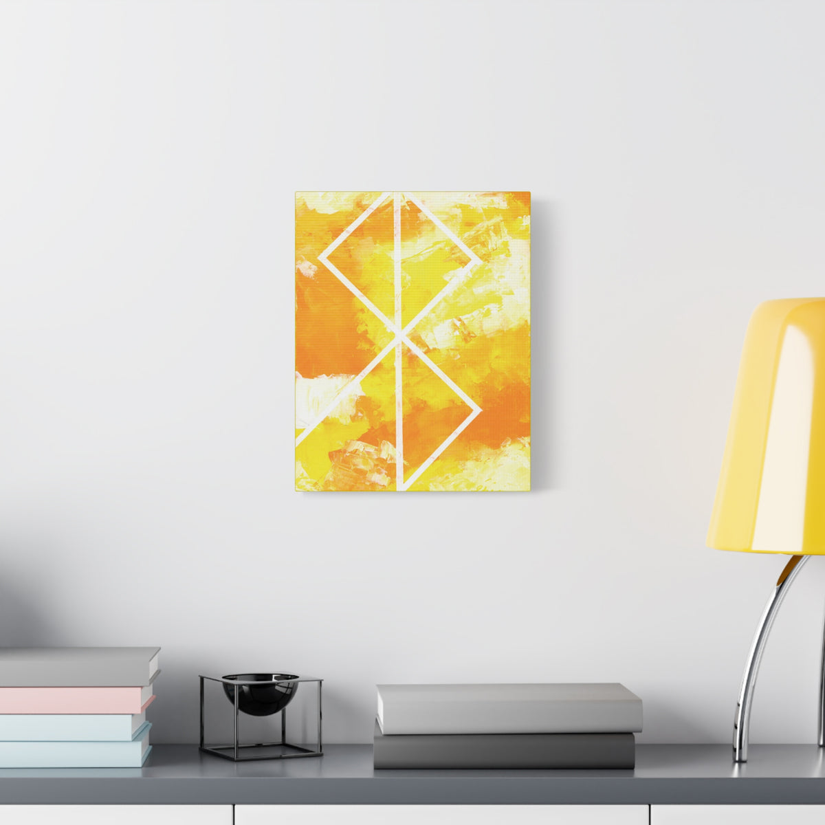 Canvas Wall Art: Peace Bind Rune Canvas Wall Art | Modern Abstract Artwork