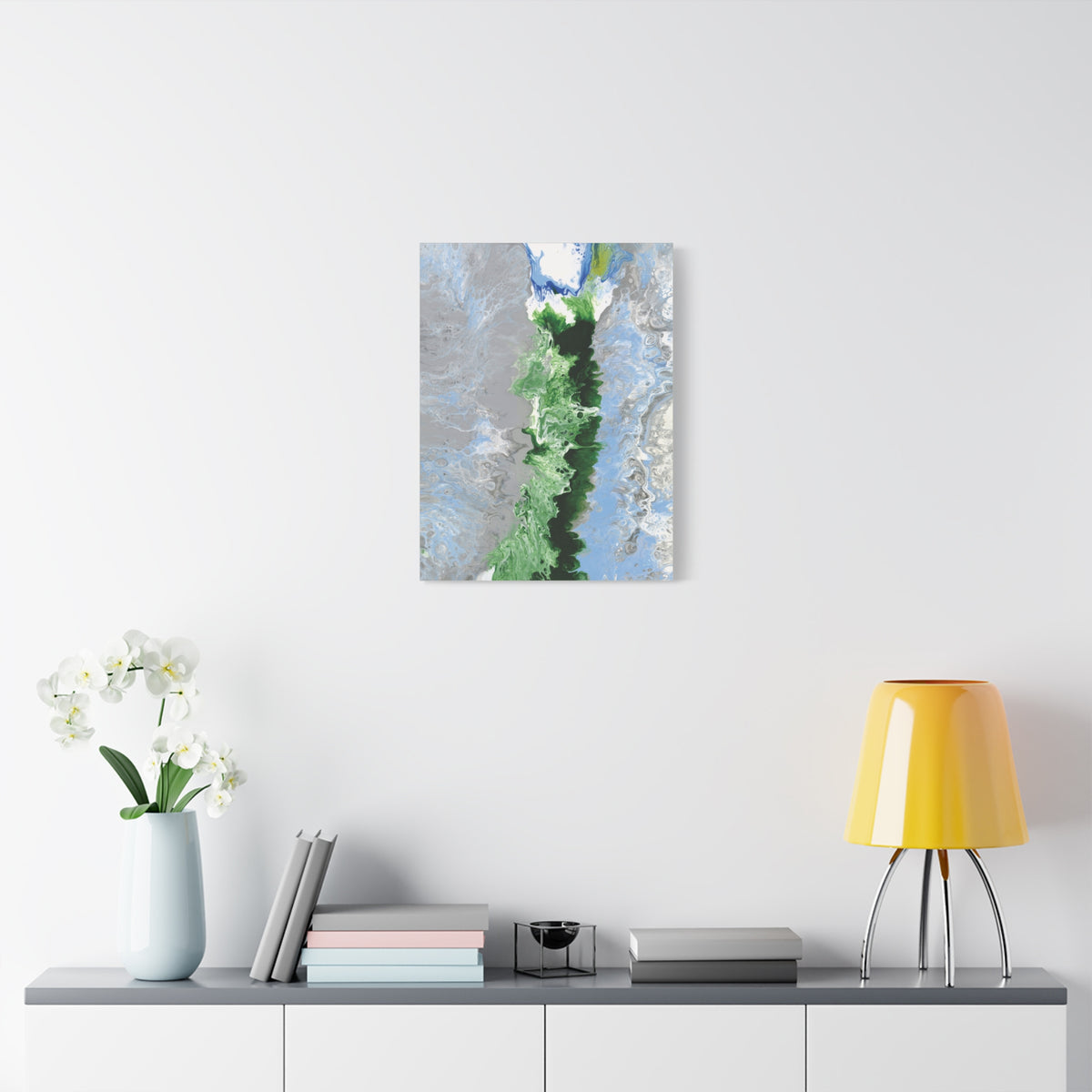 Canvas Wall Art: Switzerland's Oberland, Modern Abstract Matte Canvas Print