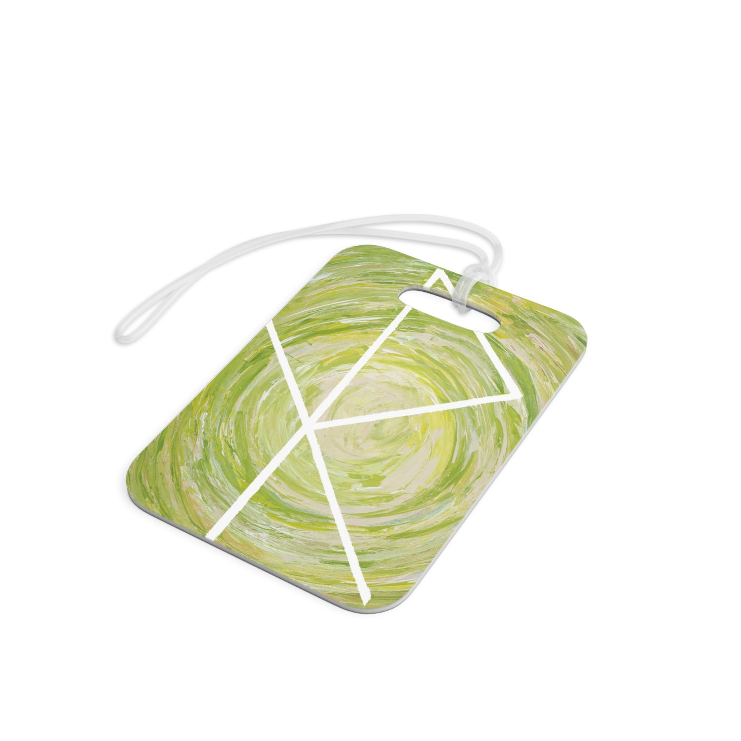 "Safe Travels" Luggage Tag —  Personalized Bag Identifier with Safe travel bind rune symbol
