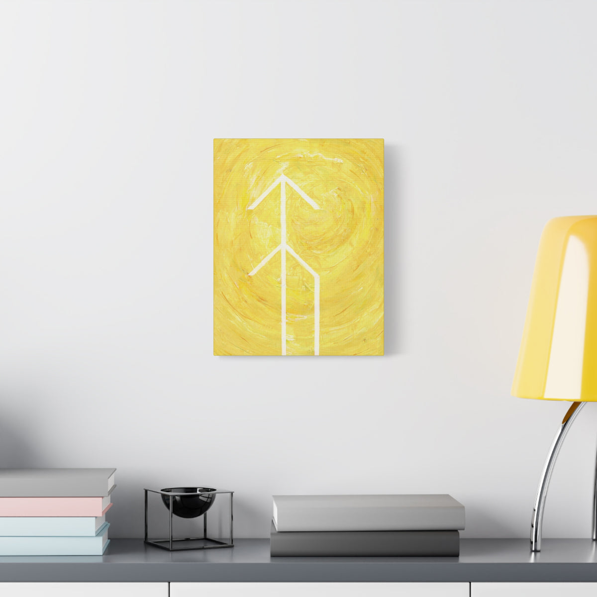 Canvas Wall Art: Hope Bind Rune Canvas Art | Modern Abstract Artwork