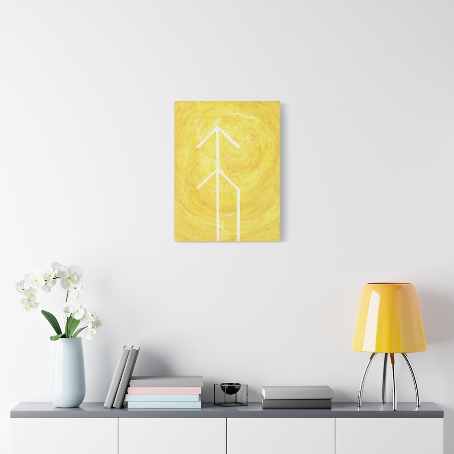 Canvas Wall Art: "Hope" Bind Rune Canvas Art | Modern Abstract Artwork