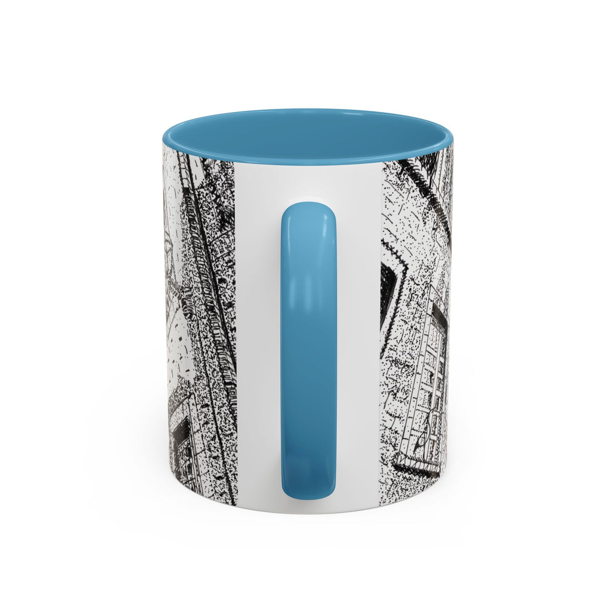 Ceramic Mug: Le Château Frontenac - Quebec City, CA - Architectural Illustration - Accent Coffee Mug (11/15 oz)