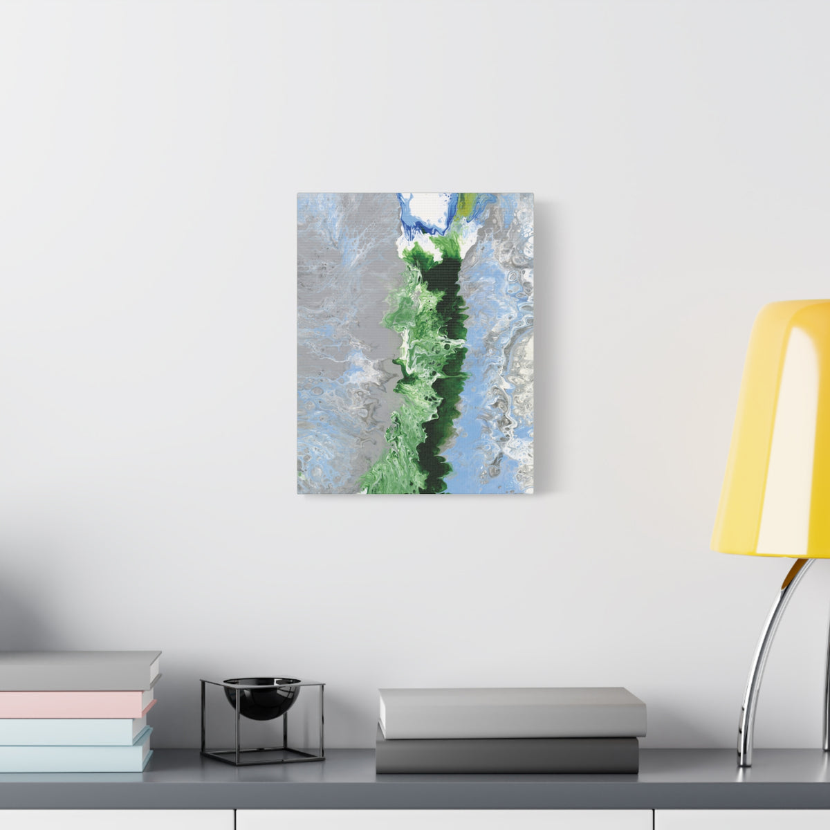 Canvas Wall Art: Switzerland's Oberland, Modern Abstract Matte Canvas Print
