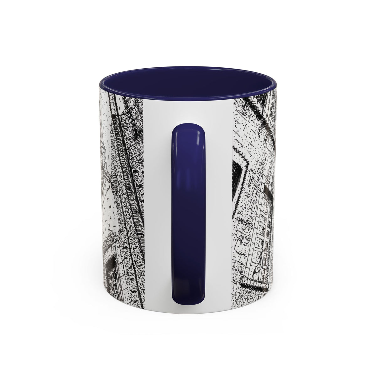 Ceramic Mug: Le Château Frontenac - Quebec City, CA - Architectural Illustration - Accent Coffee Mug (11/15 oz)