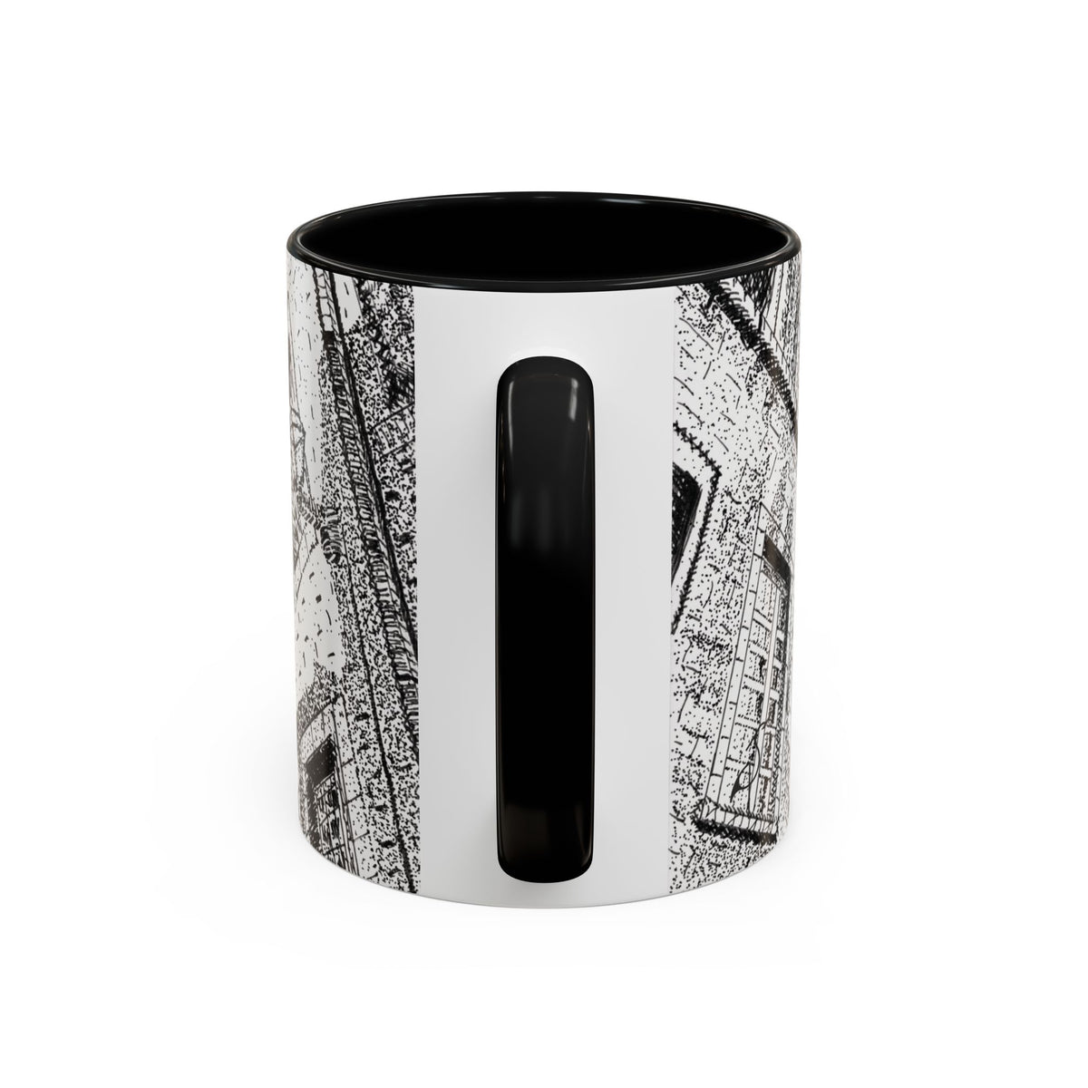 Ceramic Mug: Le Château Frontenac - Quebec City, CA - Architectural Illustration - Accent Coffee Mug (11/15 oz)