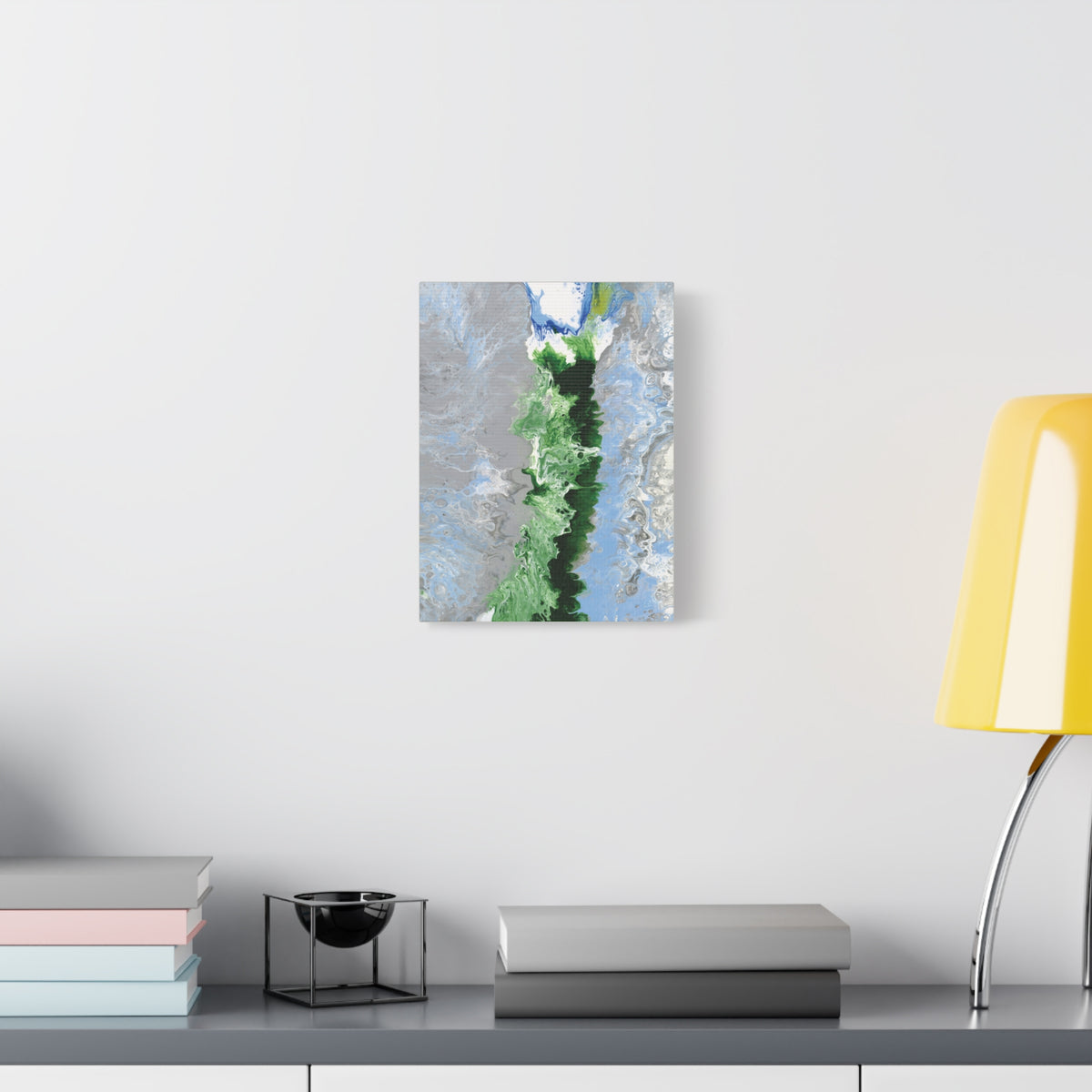 Canvas Wall Art: Switzerland's Oberland, Modern Abstract Matte Canvas Print