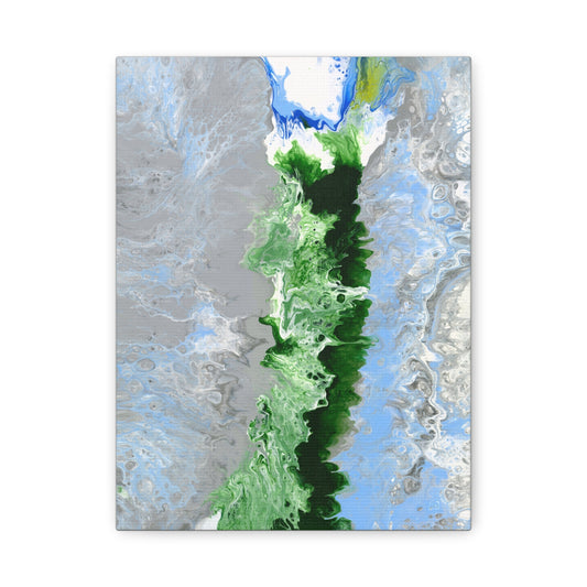 Canvas Wall Art: Switzerland's Oberland, Modern Abstract Matte Canvas Print