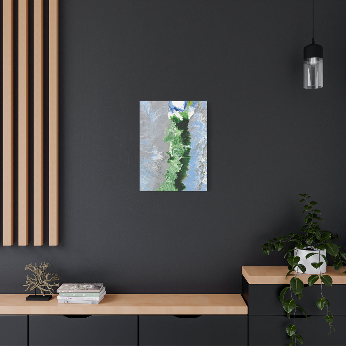 Canvas Wall Art: Switzerland's Oberland, Abstract Matte Canvas Print — Stretched 1.25" Wall Art