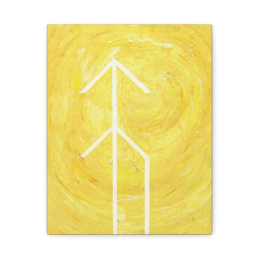 Canvas Wall Art: Hope Bind Rune Canvas Art | Modern Abstract Artwork