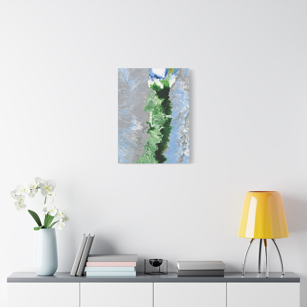 Canvas Wall Art: Switzerland's Oberland, Abstract Matte Canvas Print — Stretched 1.25" Wall Art
