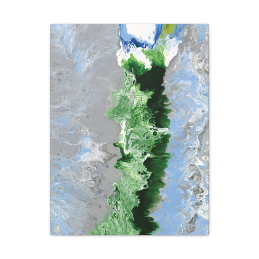 Canvas Wall Art: Switzerland's Oberland, Abstract Matte Canvas Print — Stretched 1.25" Wall Art