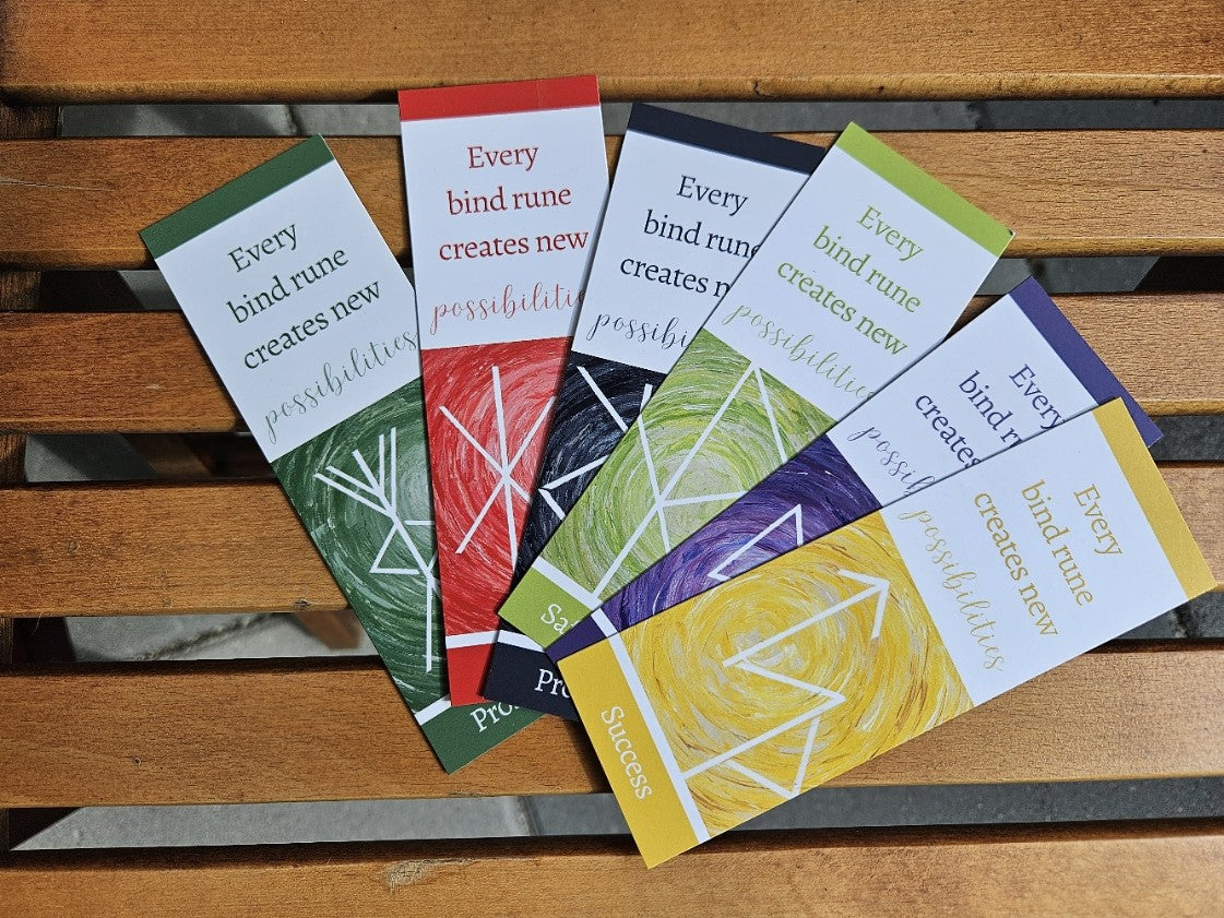 Bookmark Bundle: Six Colorful Bind Rune Designs