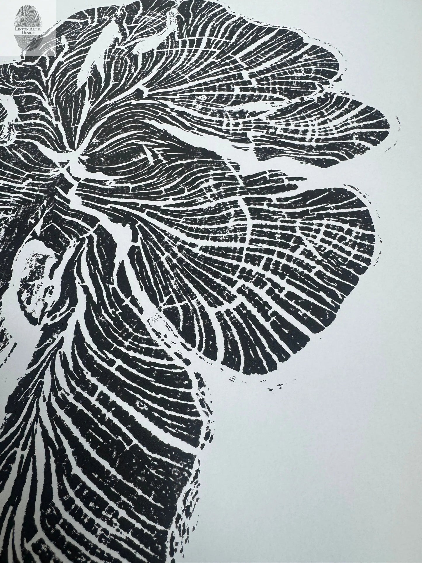 Crab Apple Tree Ring Wall Art, Millcreek UT, 18"x24", Hand-pressed print