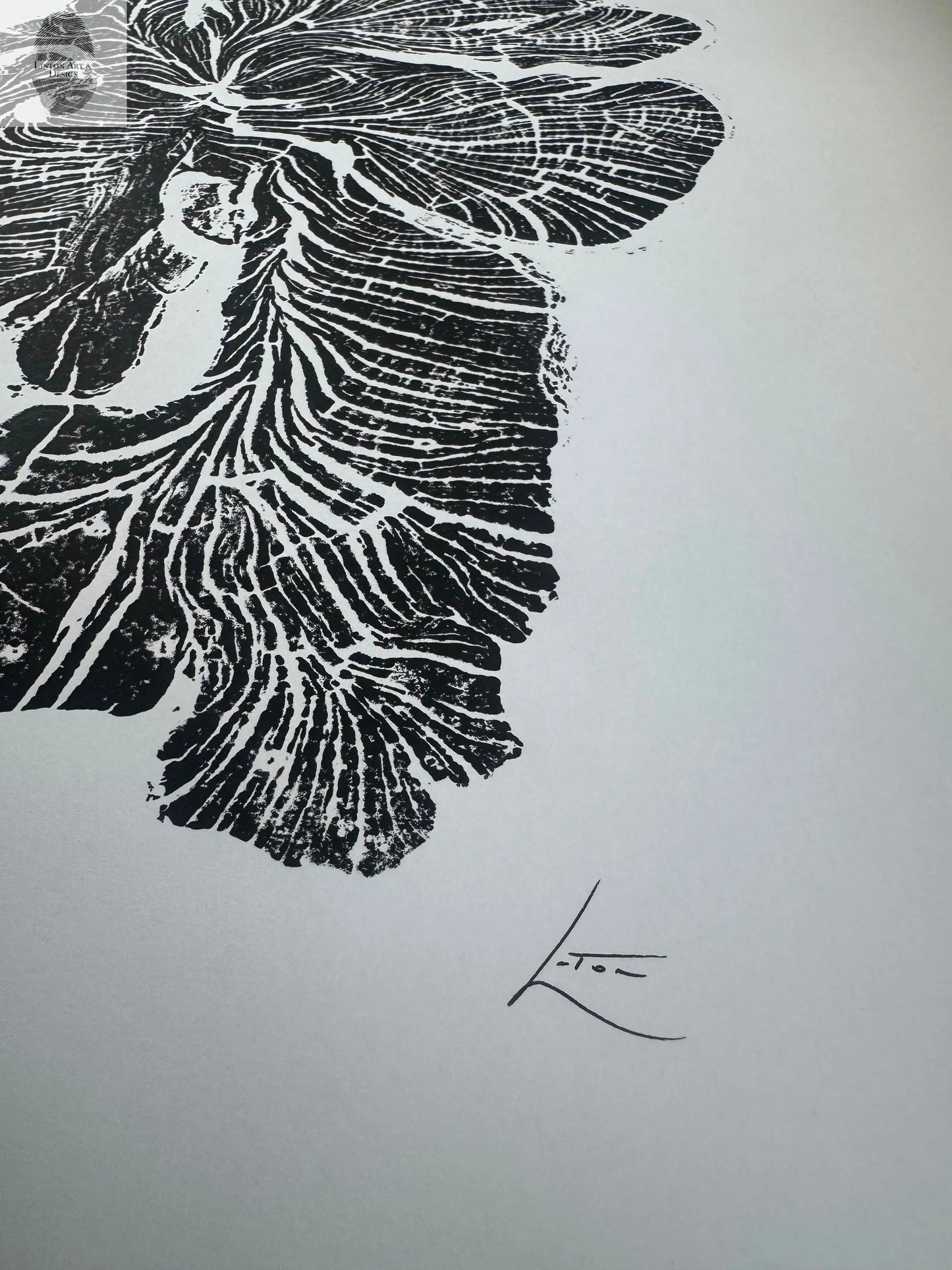 Crab Apple Tree Ring Wall Art, Millcreek UT, 18"x24", Hand-pressed print