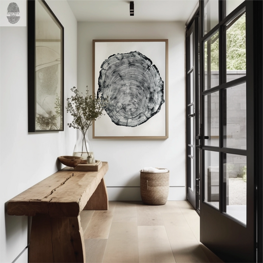 San Francisco, Original Real Redwood Art, 36"x48", Hand-pressed print