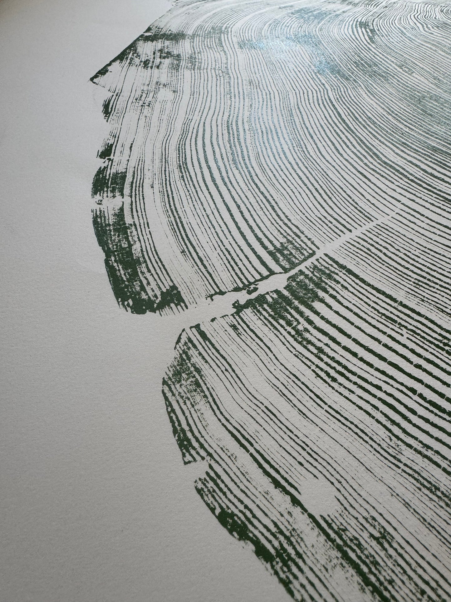 San Francisco, Original Real Redwood Art, 36"x48", Hand-pressed print