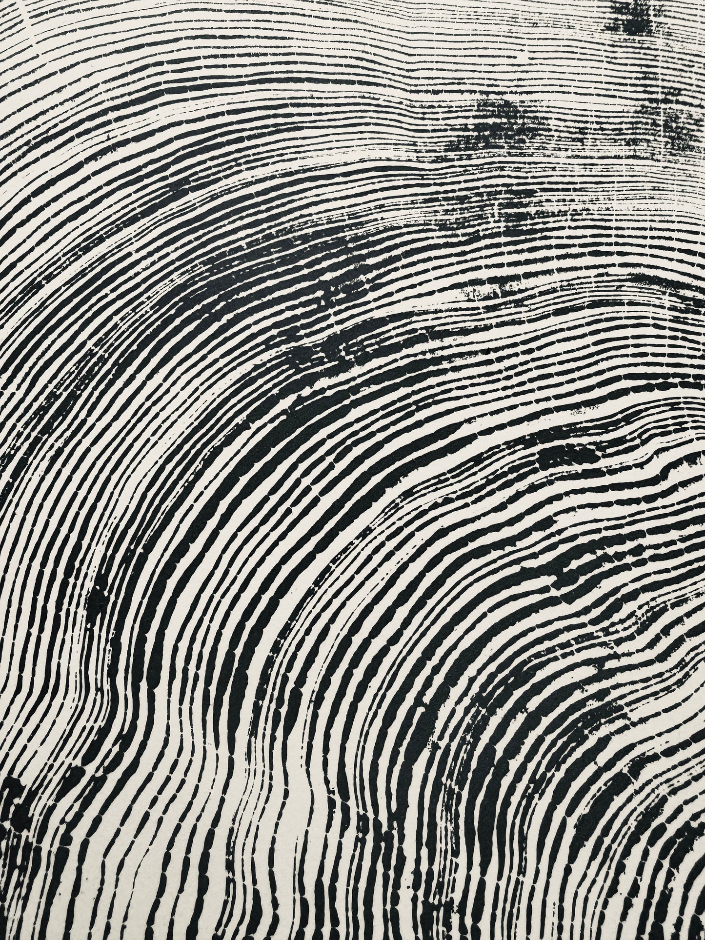 San Francisco, Original Real Redwood Art, 36"x48", Hand-pressed print